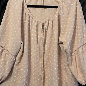 Adrienne Vittadini Light Pink Blouse
